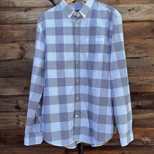Banana Republic black/white Grant Fit X-LARGE cotton stretch